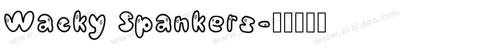 Wacky Spankers字体转换